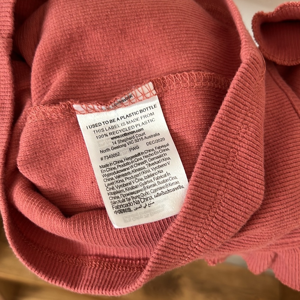 Cotton On Girls Ruffle Sleeve Ribbed Tank Size 3 - Picture 5 of 6